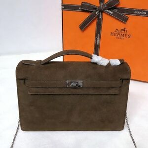 Hermès Kelly Pochette in Brown